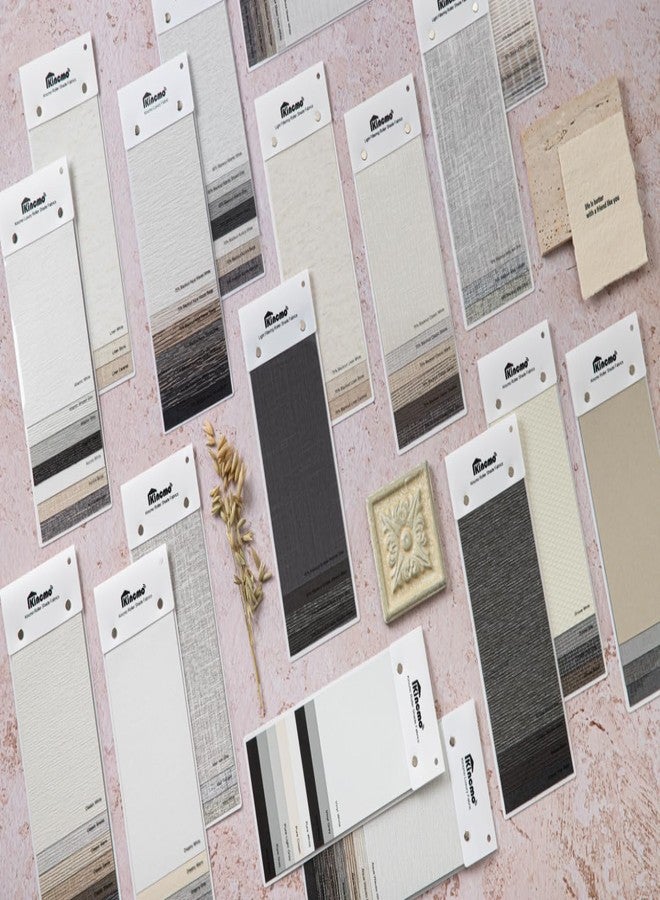 Kincmo 100% Blackout & Light Filtering Motorized Roller Shades Fabric Samples - Image 4